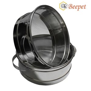 Nagy inox mézszűrő